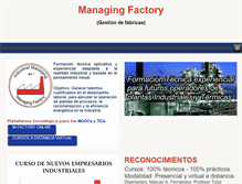 Tablet Screenshot of managingfactory.com